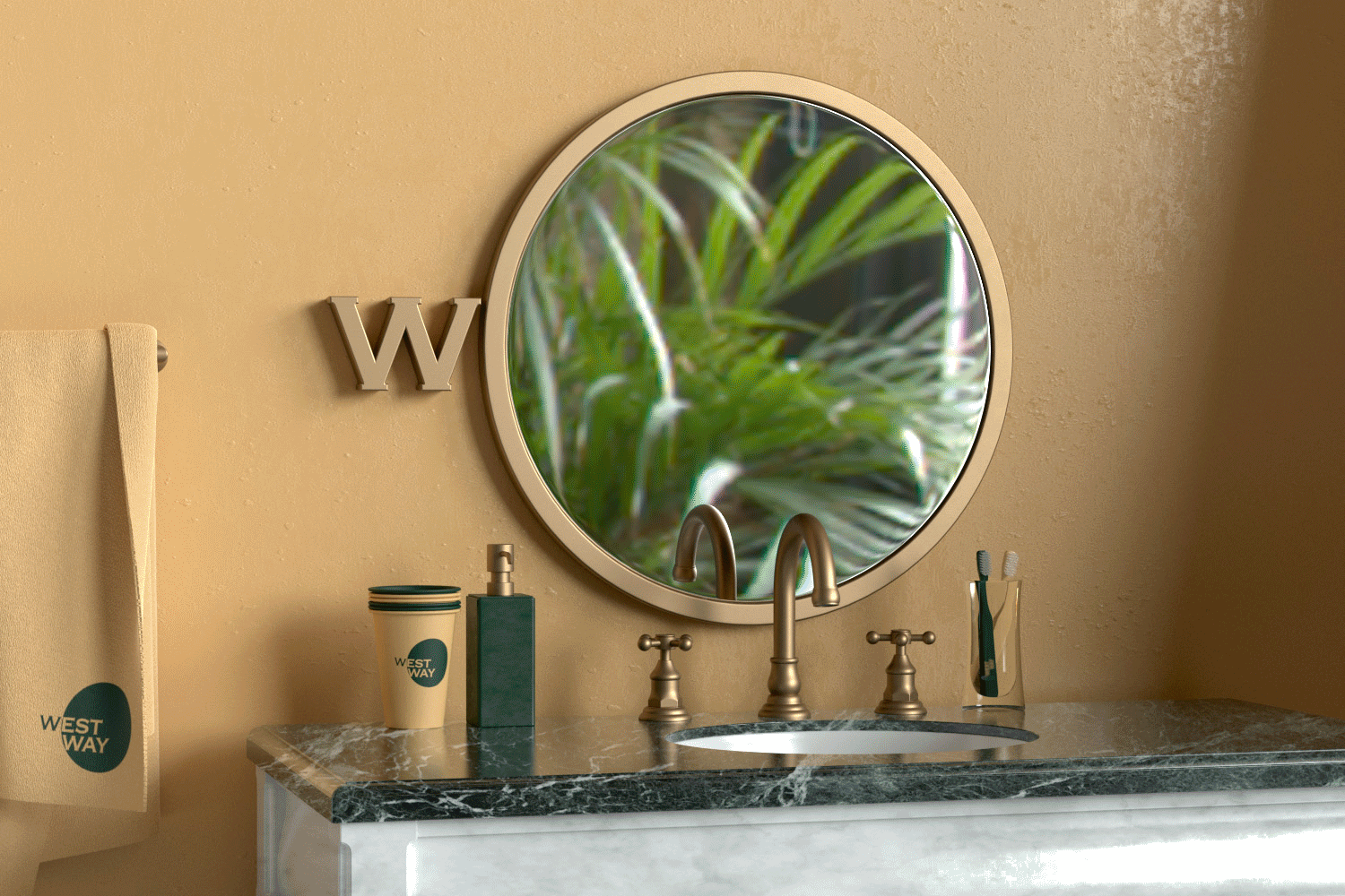 Bathroom-amenities-light-on-off