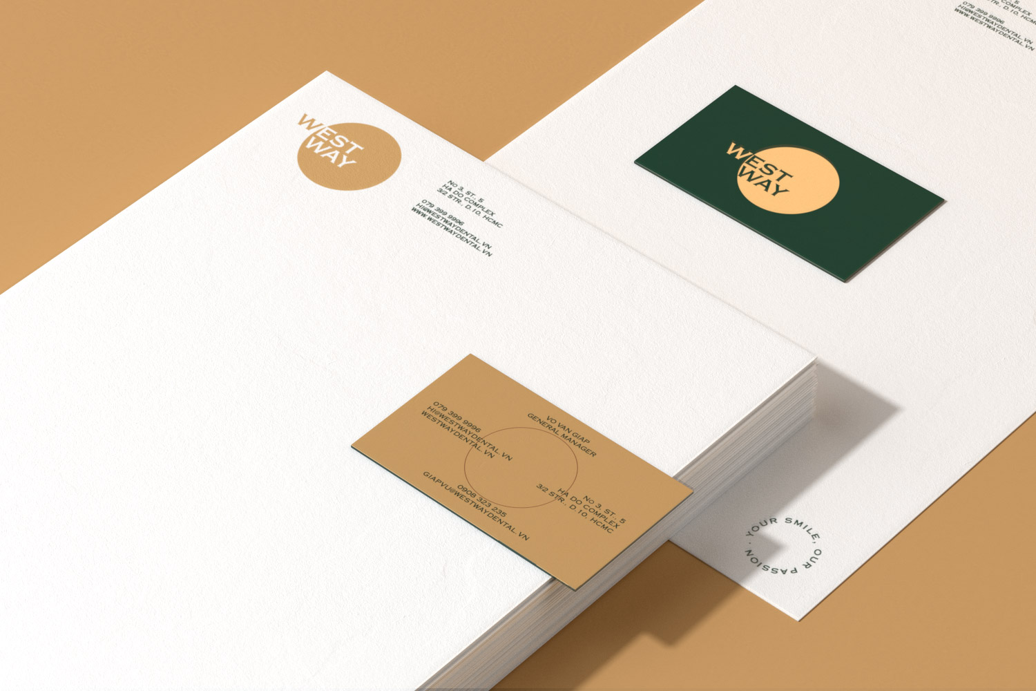Westway letterhead with business cards
