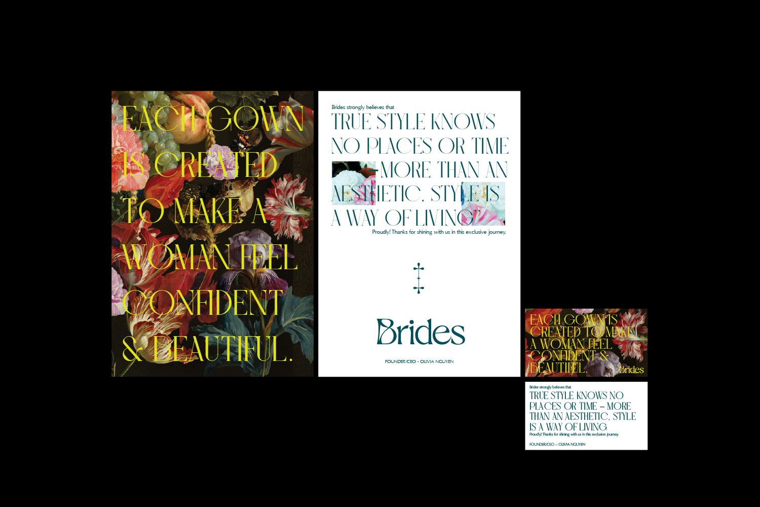 Brides Invitation & Thank you card layout