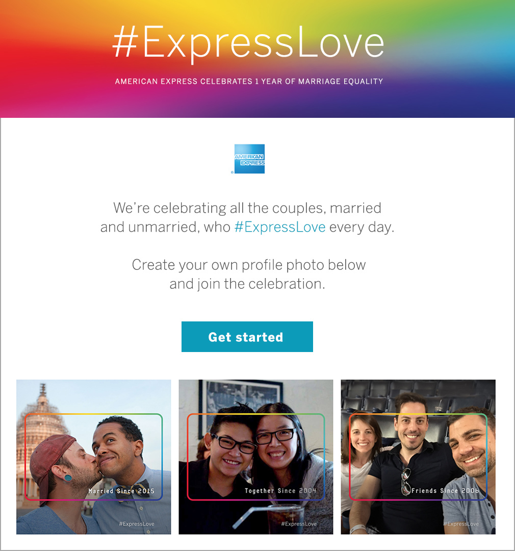 American Express pride campaign