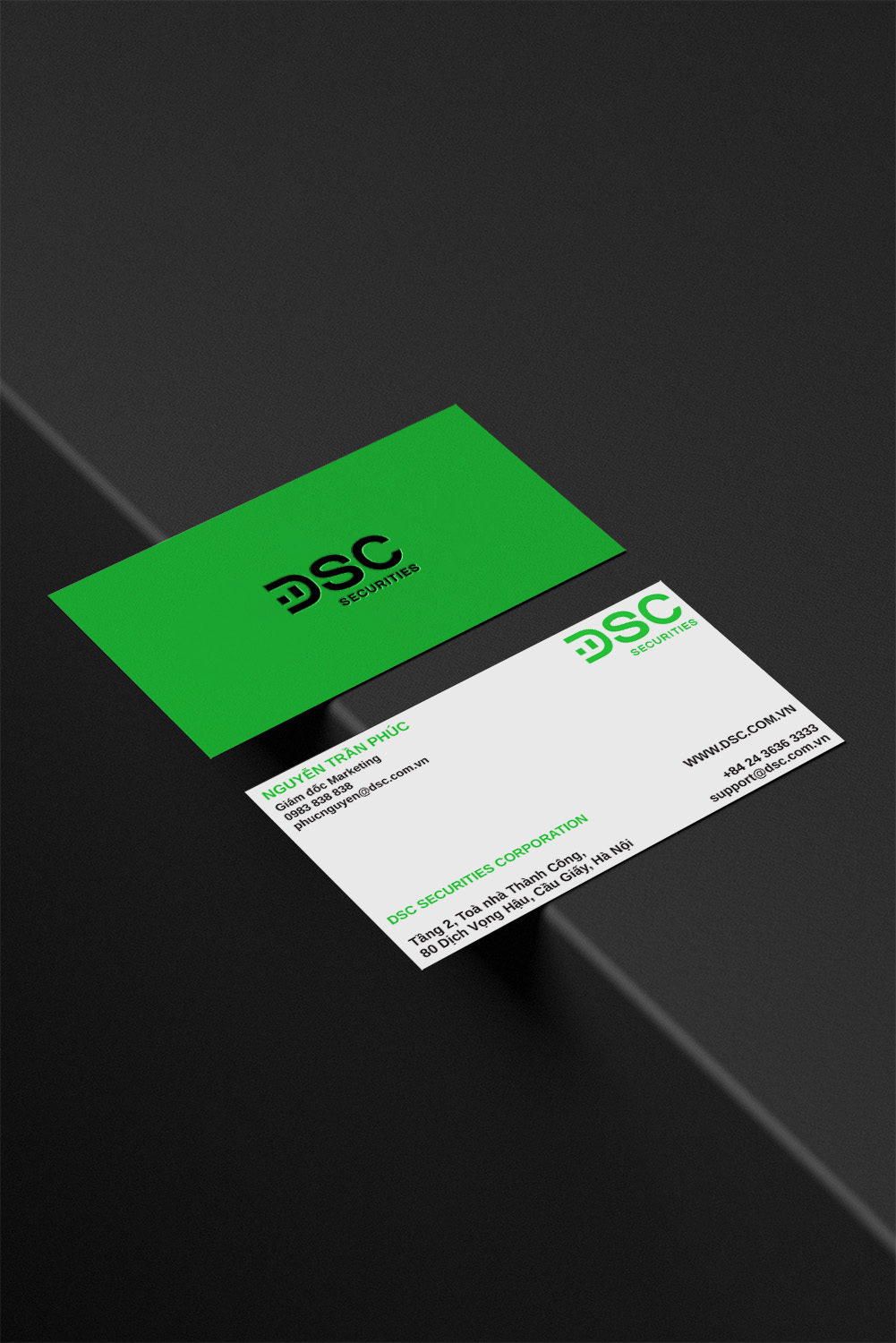 DSC Business card mock-up