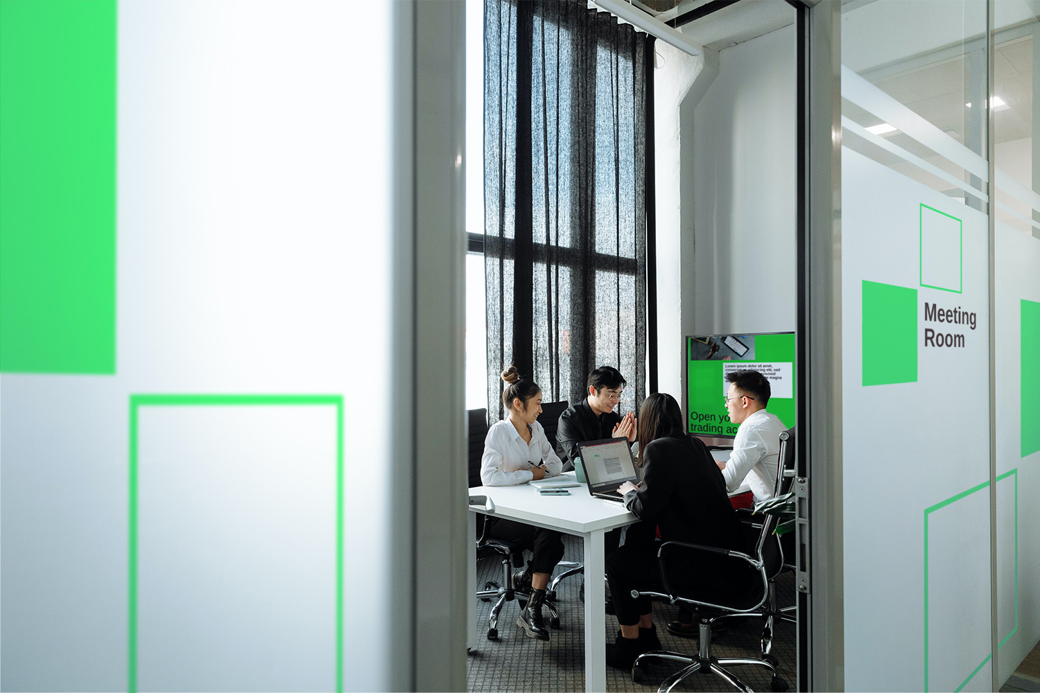 DSC Meeting room with people inside mock-up