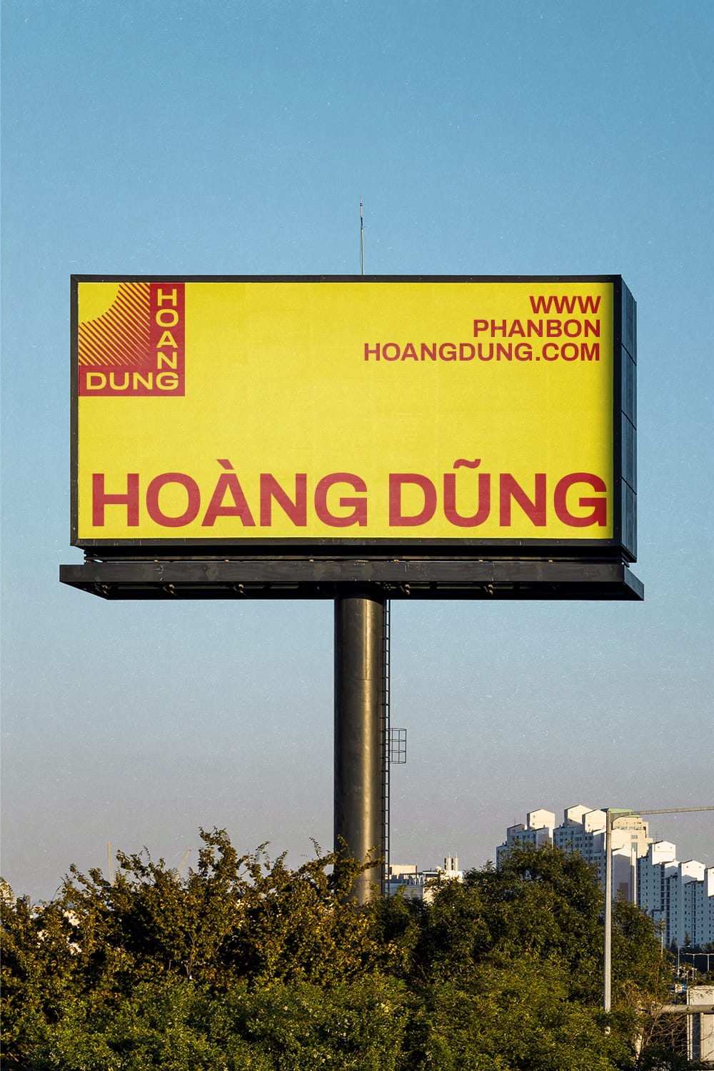 we make a billboard mockup for Hoang Dung.