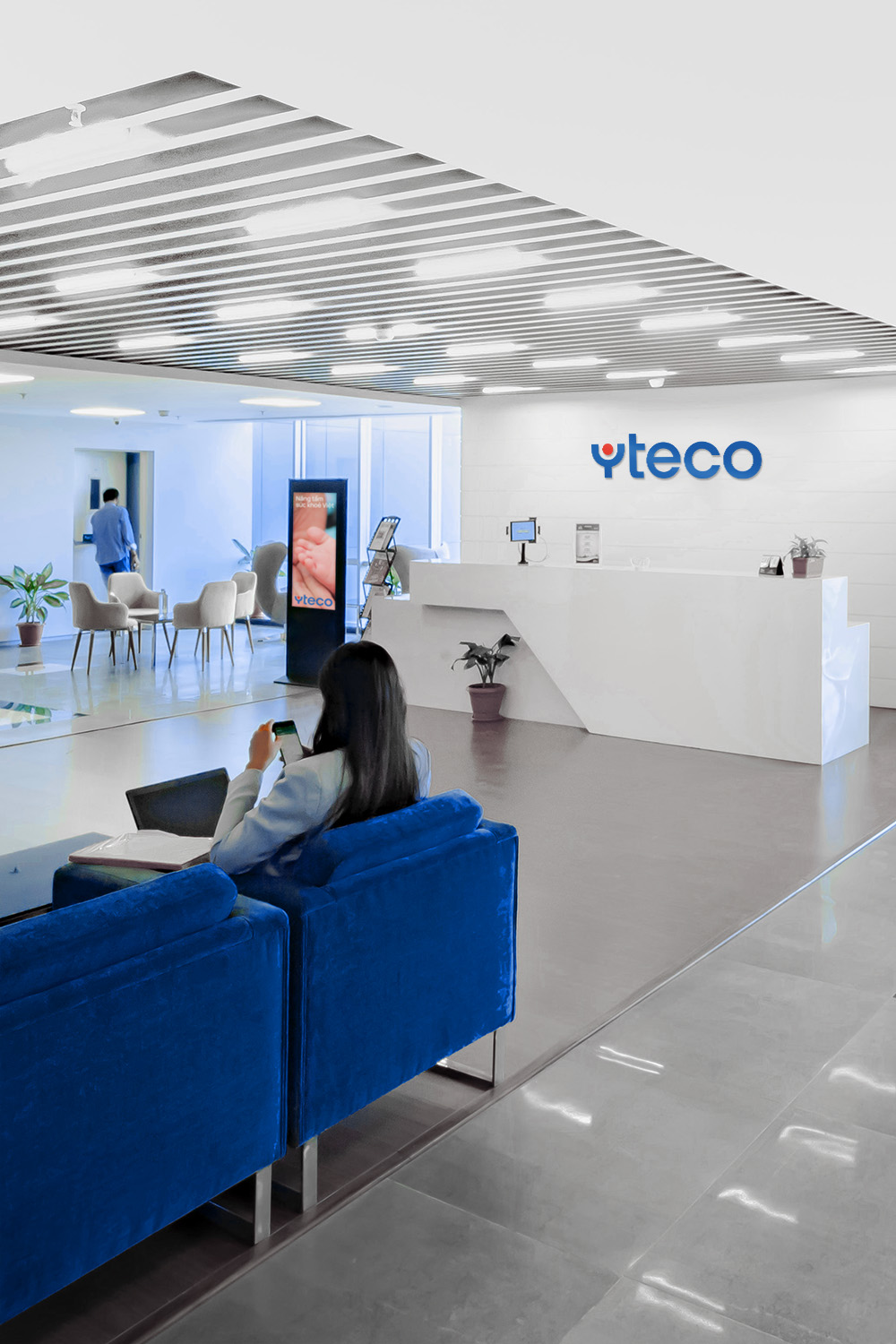 YTECO indoor signage mockup