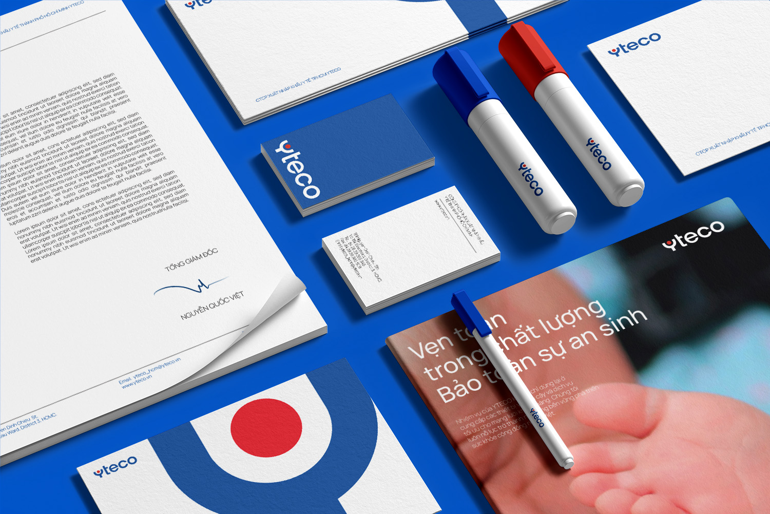 YTECO Stationery mockup