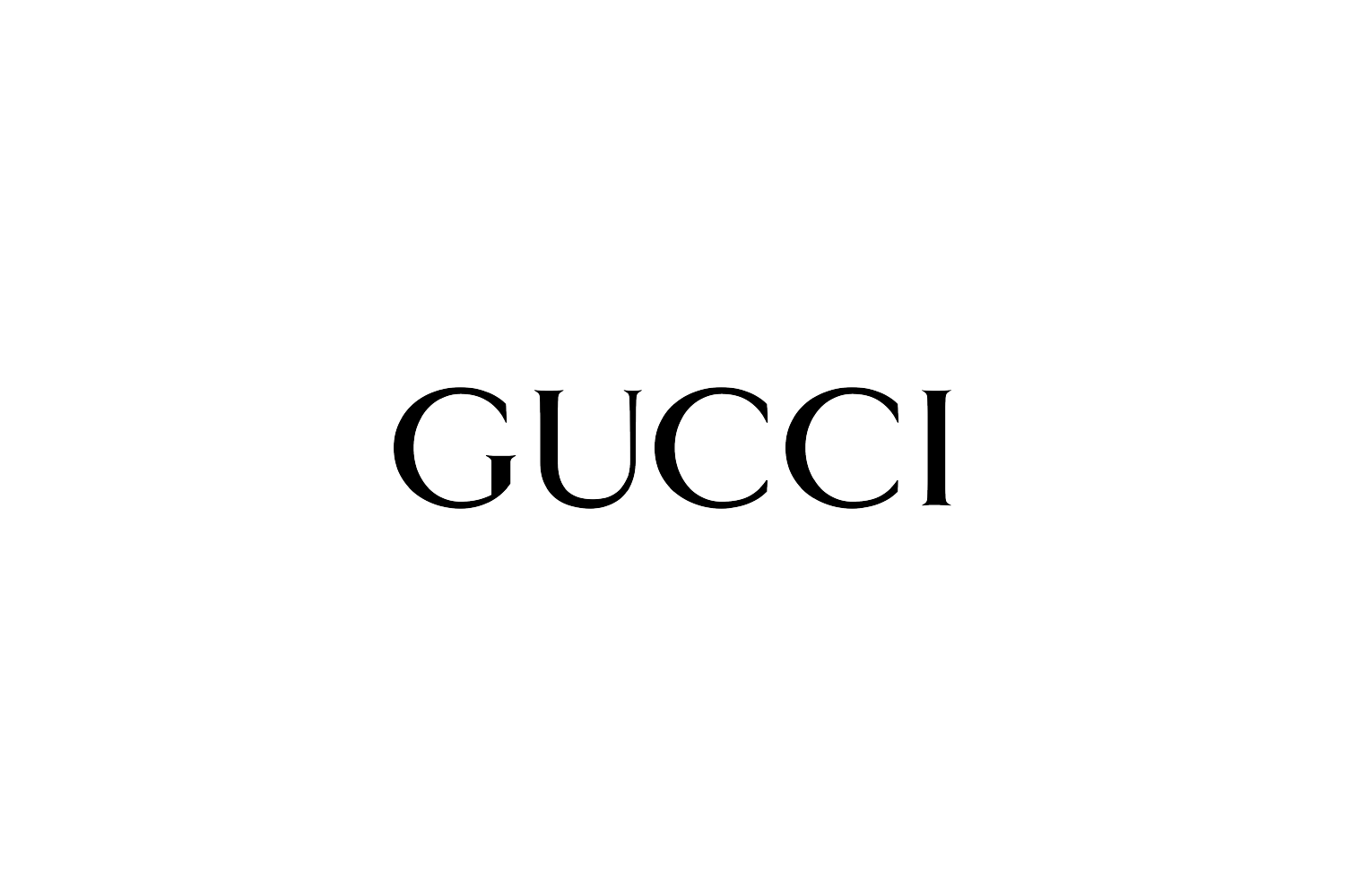 Gucci logo black and white