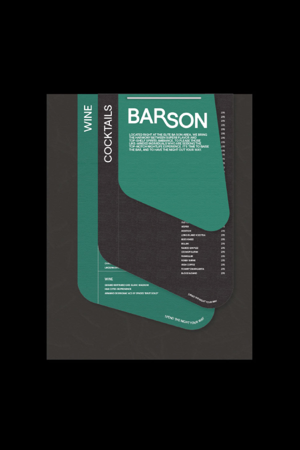 Barson-Menu