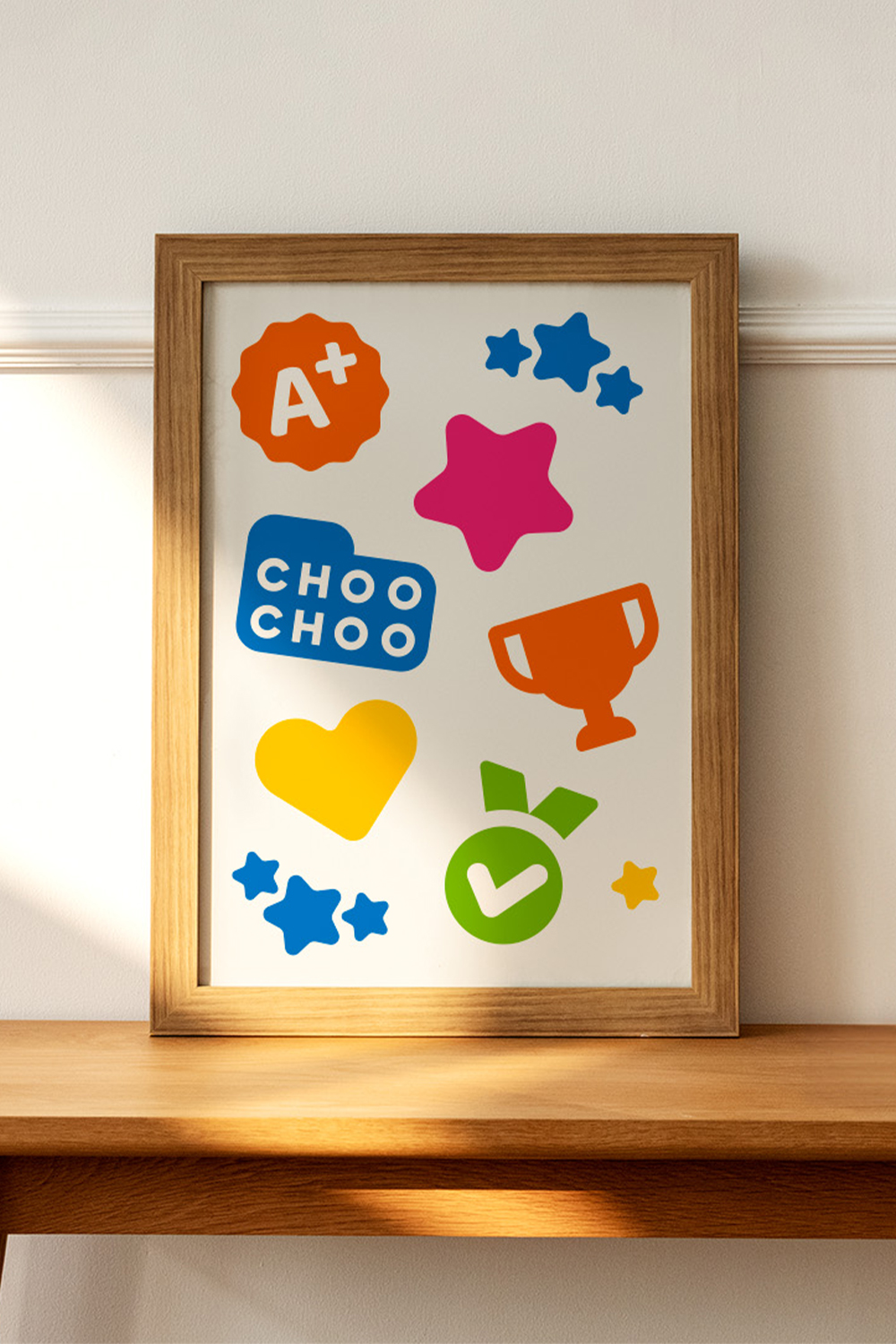 choo choo frame decoration